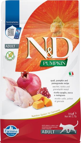 FARMINA N&amp;D Cat Pumpkin Quail &amp; Pomegranate 300 g