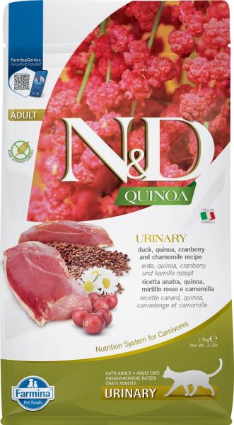 FARMINA N&amp;D Cat Quinoa Urinary Duck 1,5 kg