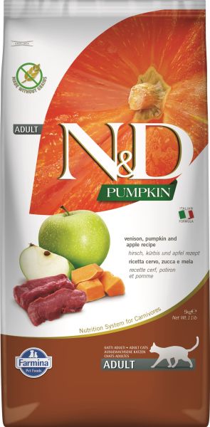FARMINA N&amp;D Pumpkin Cat vension &amp; apple 5 kg