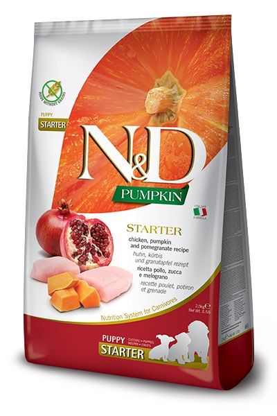 FARMINA N&amp;D Pumpkin Dog Puppy All Breeds chicken &amp; pomegranate 2.5 kg kurczak i granat dla szczeniąt wszystkich ras