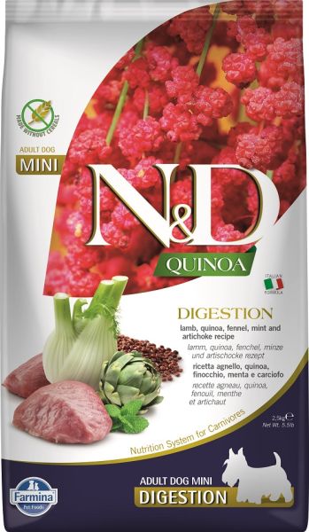 FARMINA N&amp;D Quinoa Dog Adult Mini Digestion 2.5 kg dla psów małych ras z zaburzeniami trawienia