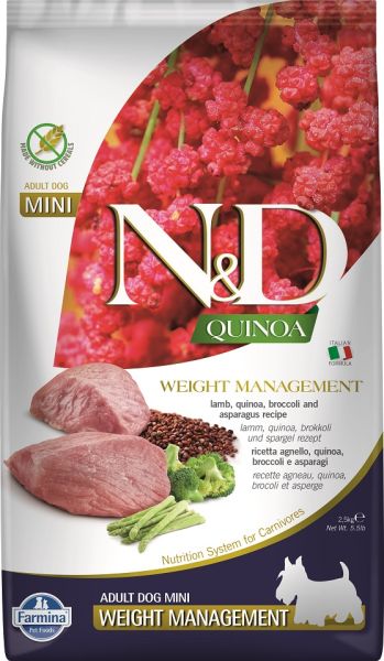 FARMINA N&D Quinoa Dog Adult Mini Weight Management 2.5 kg