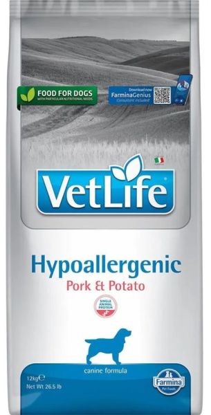 FARMINA Vet Life Hypoallergenic Pork Potato dla dorosłych psów 12kg