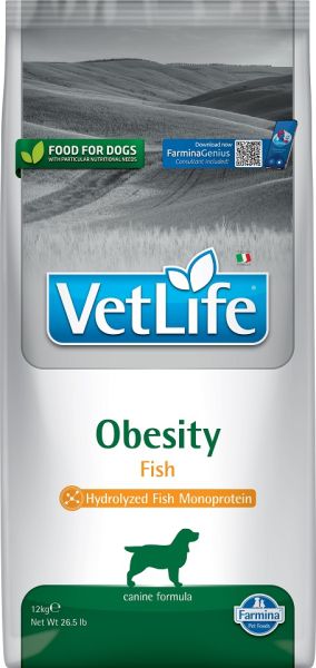 FARMINA Vet Life Obesity Fish karma dietetyczna dla dorosłych psów 12 kg