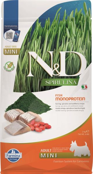 FARMINA N&amp;D Spirulina Adult Mini Herring &amp; Wolfberry 2 kg