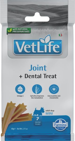 FARMINA Vet Life Dental Treat Joint Mini 60 g (7 szt) przysmak dentystyczny dla psów ras małych