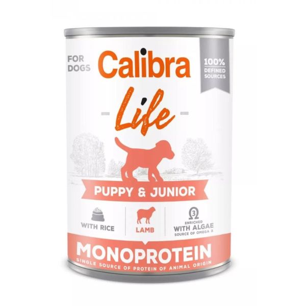 CALIBRA Dog Life Puppy&Junior Lamb with Rice 400 g z jagnięciną i ryżem dla szczeniąt