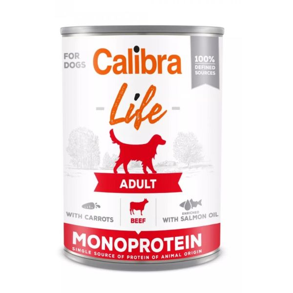 CALIBRA Dog Life Adult Beef with Carrots 400 g z wołowiną i marchewką