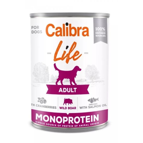 CALIBRA Dog Life Adult Wild boar with Cranberries 400 g z mięsem z dzika i żurawiną