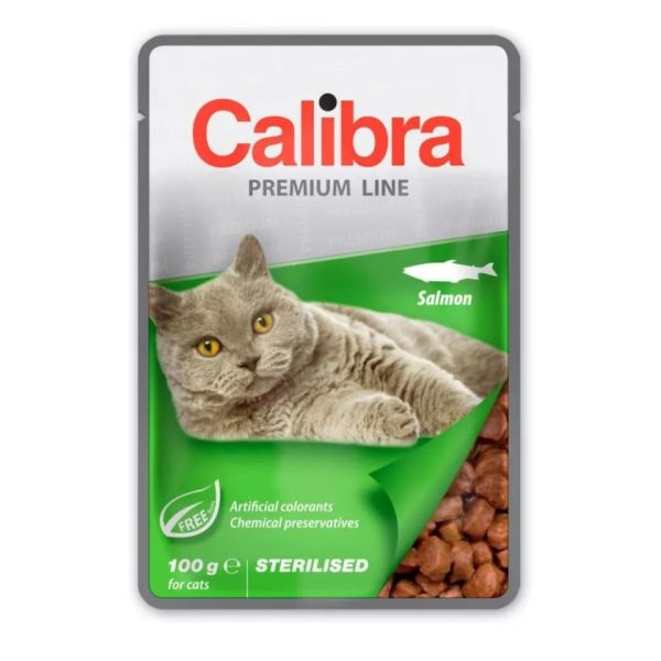 CALIBRA Cat Premium Line Sterilised Salmon 100 g z łososiem dla sterylizowanych kotów