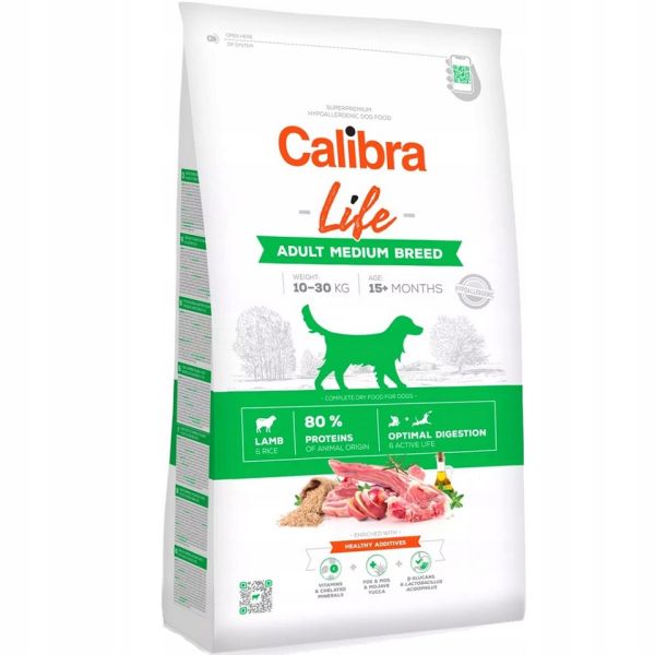 CALIBRA Dog Life Adult Medium Breed Lamb 12 kg dla średnich ras