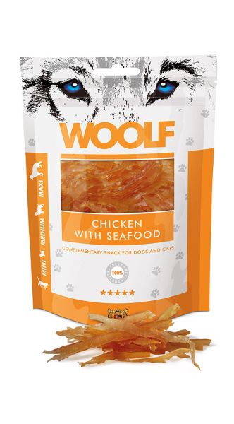 WOOLF Chicken With Seafood 100g kurczak z owocami morza