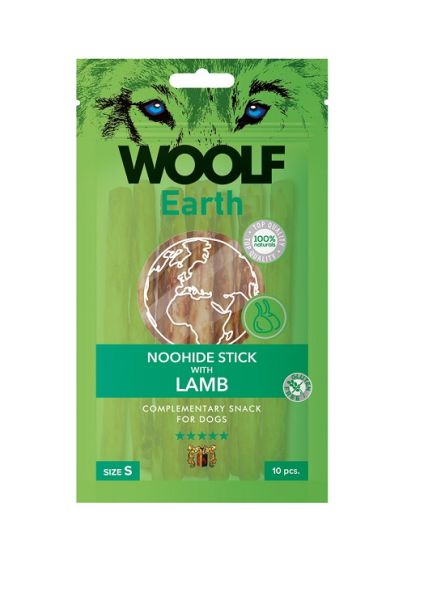 WOOLF Earth Noohide Stick with Lamb S 90g pałeczki z jagnięciną