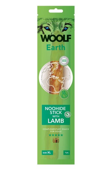 WOOLF Earth Noohide Stick with Lamb XL 85g pałeczka z jagnięciną