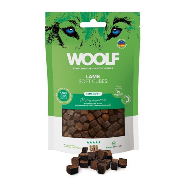WOOLF Soft Cubes Lamb Monoprotein 100g miękkie kostki z jagnięciną