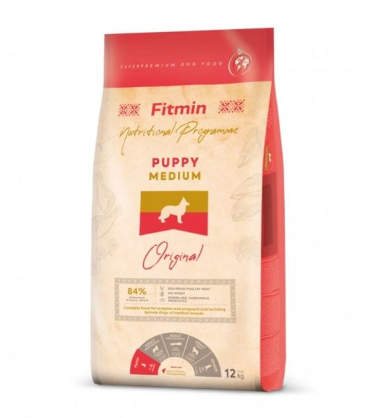 FITMIN dog medium puppy 12 kg dla szczeniąt ras średnich