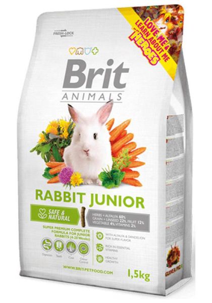 BRIT ANIMALS Rabbit Junior Complete 1,5kg dla młodych królików