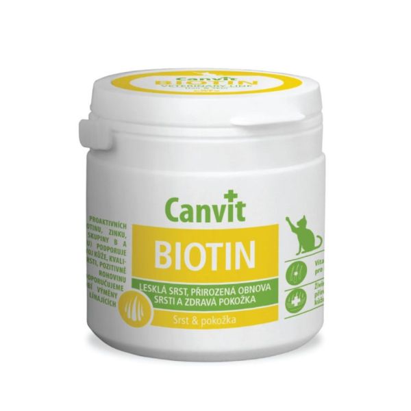 CANVIT Cat Biotin 100 g suplement diety na skórę i sierść
