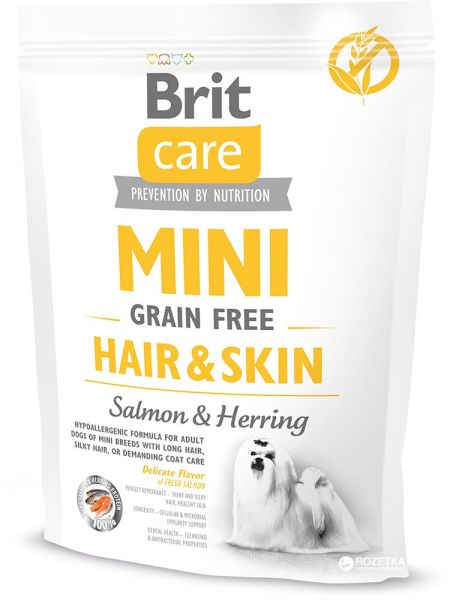 BRIT Care Mini Grain Free hair & skin 400 g