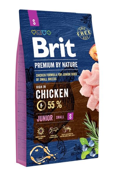 BRIT Premium By Nature Junior Small S Chicken 8 kg