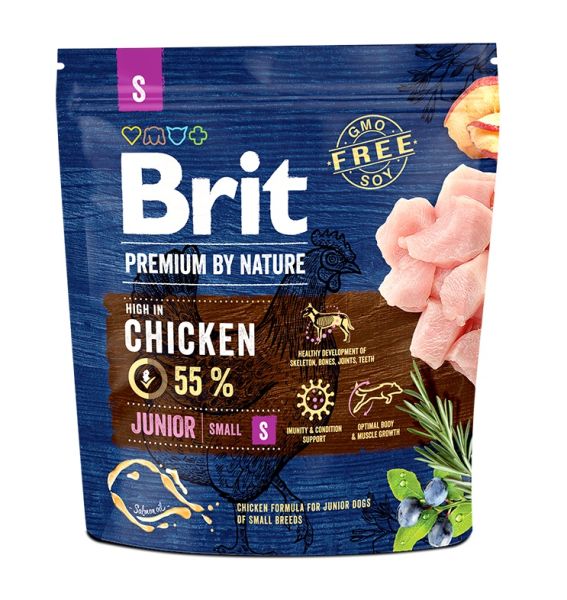 BRIT Premium By Nature Junior Small S Chicken 1 kg
