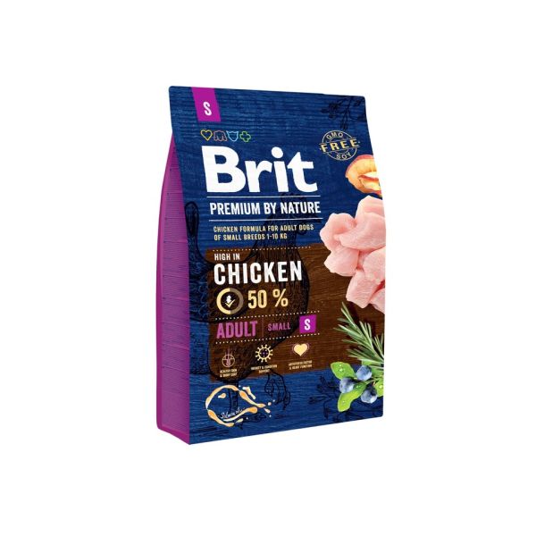 BRIT Premium By Nature Adult Small S Chicken 3 kg