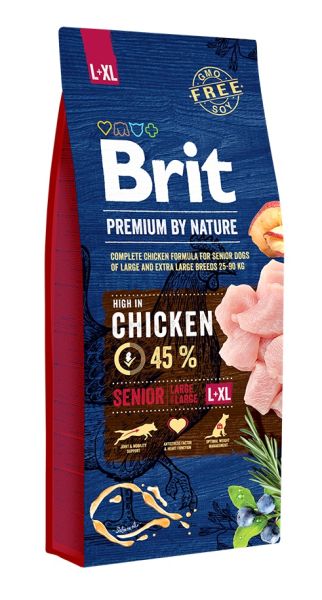 BRIT Premium By Nature Senior Large Extra Large L+XL Chicken 15 kg