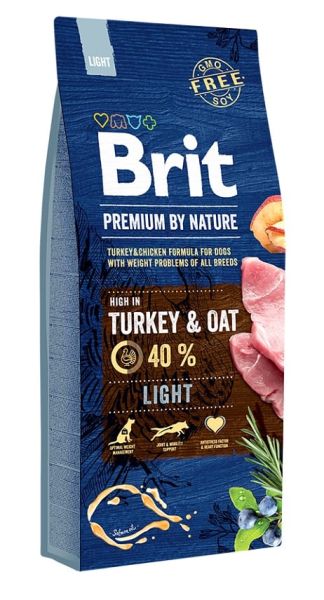 BRIT Premium By Nature Light Turkey and Oat 15 kg