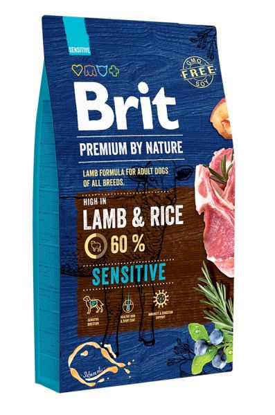 BRIT Premium By Nature Sensitive Lamb and rice 8 kg