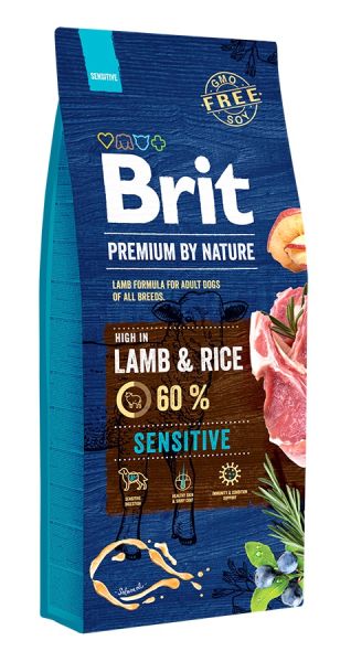 BRIT Premium By Nature Sensitive Lamb and rice 15 kg