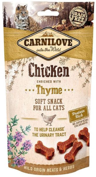 CARNILOVE Semi moist snacks delikatne przysmaki z kurczakiem i tymiankiem 50 g
