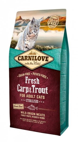 CARNILOVE Adult sterilised fresh karp i pstrąg 2 kg