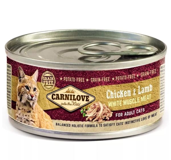 CARNILOVE Cat chicken &amp; lamb 12 x 100 g kurczak i jagnięcina dla kotów