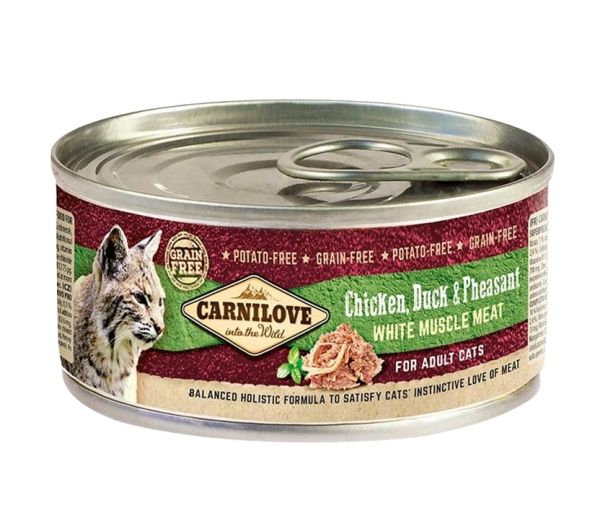 CARNILOVE Cat chicken&amp;pheasant 12 x 100 g kurczak i bażant dla kotów