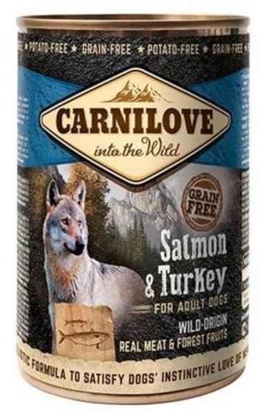 CARNILOVE Wild Meat Salmon &amp; Turkey łosoś i indyk 400 g