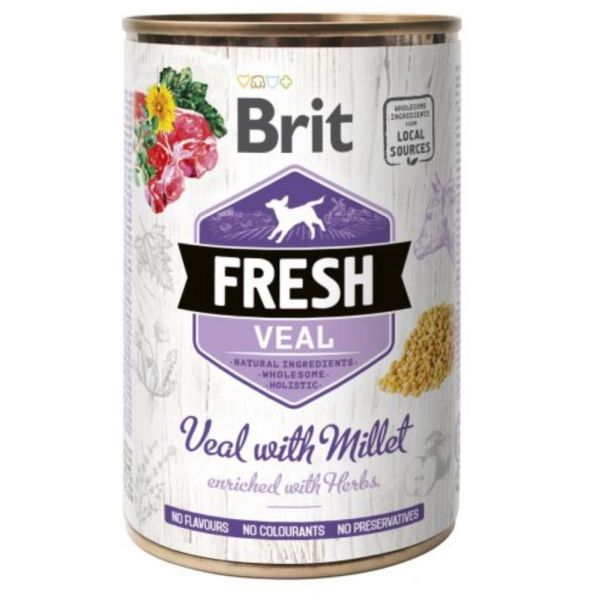 BRIT FRESH veal &amp; millet 400 g cielęcina i proso
