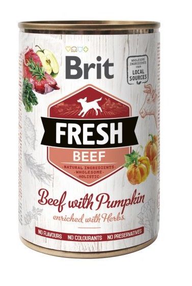 BRIT FRESH beef &amp; pumpkin 400 g wołowina i dynia