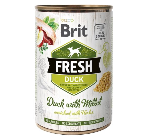 BRIT FRESH duck &amp; millet 400 g kaczka i proso