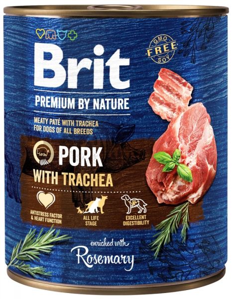 BRIT Premium by Nature 800 g wieprzowina i przełyk naturalna karma dla psa