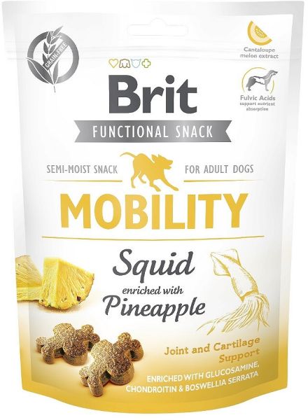 BRIT Care Dog Functional Snack Mobility Squid 150 g miękkie przysmaki z kalmarem