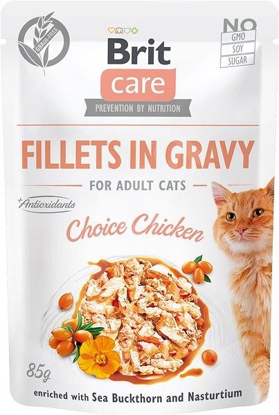 BRIT Care Cat Fillets in gravy kurczak 85 g filety kurczaka w sosie