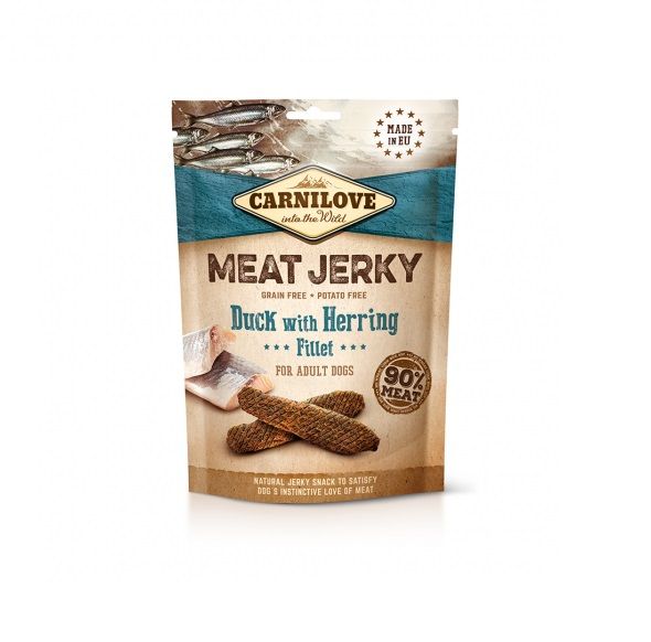 CARNILOVE Jerky duck with herring fillet 100g