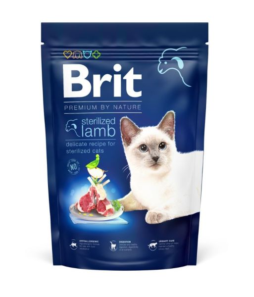 BRIT Cat Premium by Nature Sterilised lamb 300 g