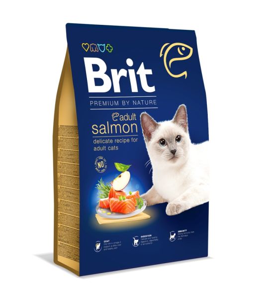 BRIT Cat Premium by Nature Adult salmon 1,5 kg