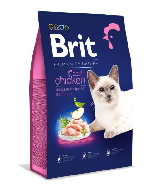 BRIT Cat Premium by Nature Adult chicken 8 kg