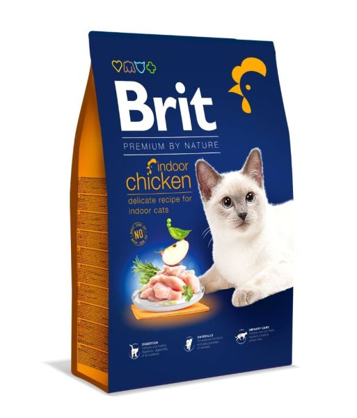 BRIT Cat Premium by Nature Indoor chicken 8 kg