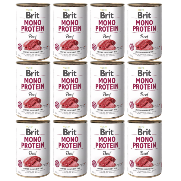 BRIT Mono Protein Beef 12x400 g monoproteinowa karma wołowina