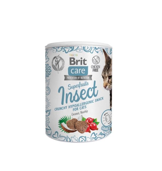 BRIT Care Cat Snack Superfruits insects przysmak z insektami dla kota 100 g