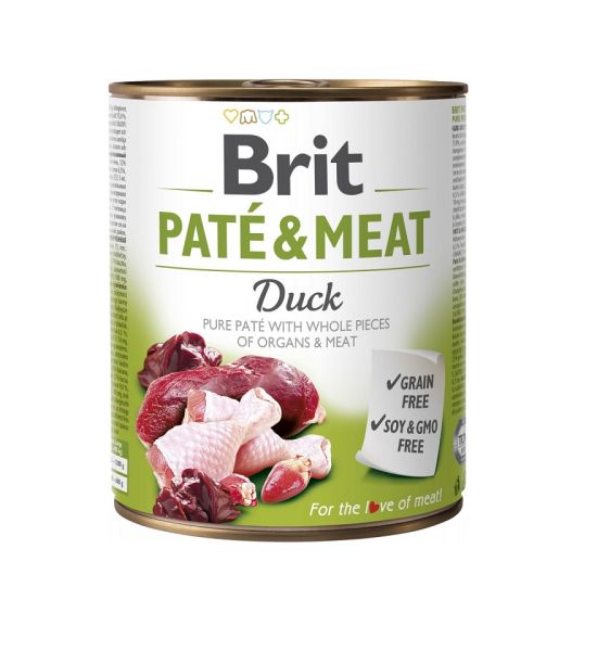 BRIT Pate&amp;Meat Duck 800 g pasztet z kaczką