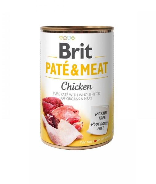 BRIT Pate&amp;Meat chicken 400 g pasztet z kurczakiem dla psa